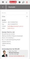 Service Kontakt in der KITS App