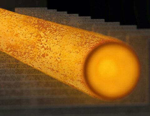 Ricottura di un tubo di acciaio con superficie squamata