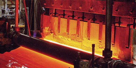 Produzione di vetro piano