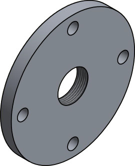 Mounting flange PZ 40/N-130 AF 1