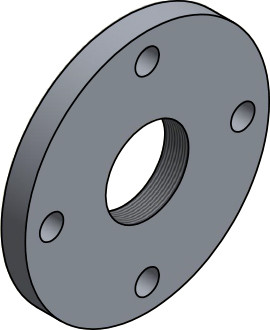 Mounting flange PZ 20/F-120 DN50