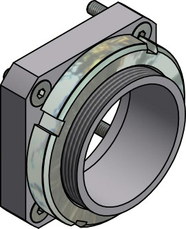 Flange de montagem PZ 40/D